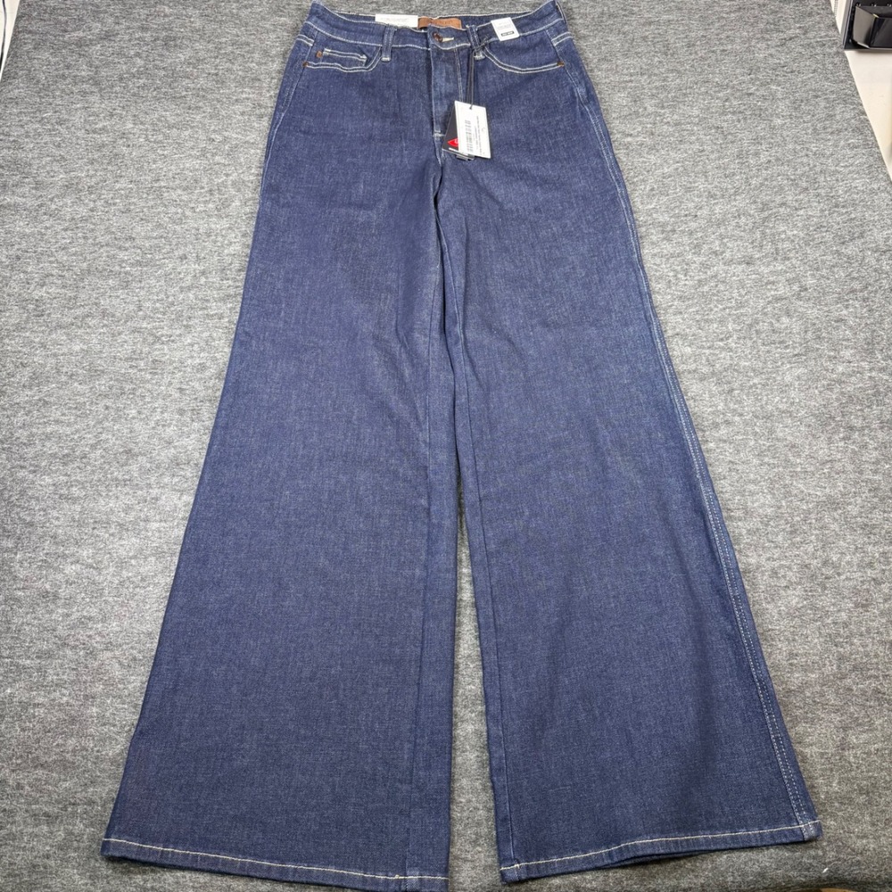 New With Tags Judy Blue High Waist Retro Wide Leg Jeans Dark Wash Size 11‎ - Picture 3 of 14